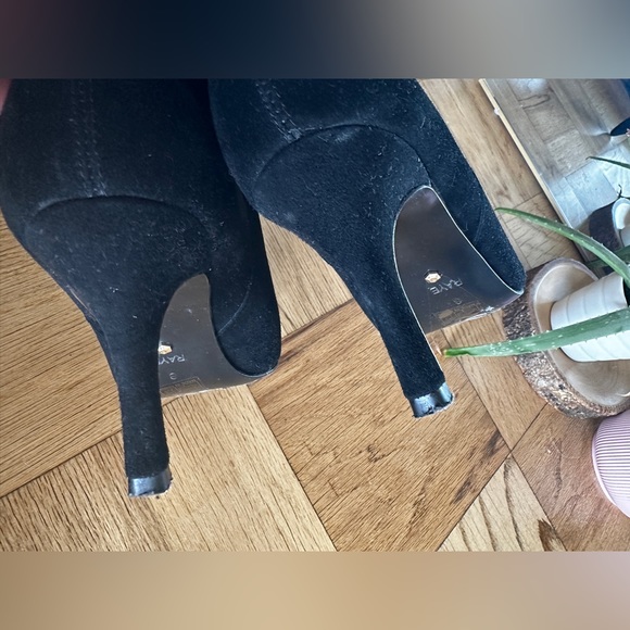 RAYE Perla suede boots in black from Revolve Very good condition. Slouchy boots - Picture 9 of 11